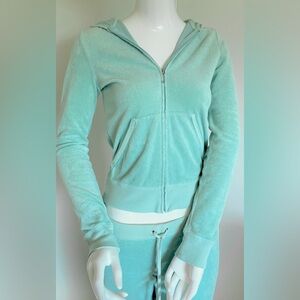 Juicy Couture Tiffany Blue Terry Cloth Tracksuit